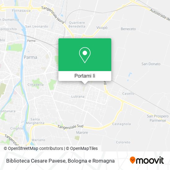 Mappa Biblioteca Cesare Pavese