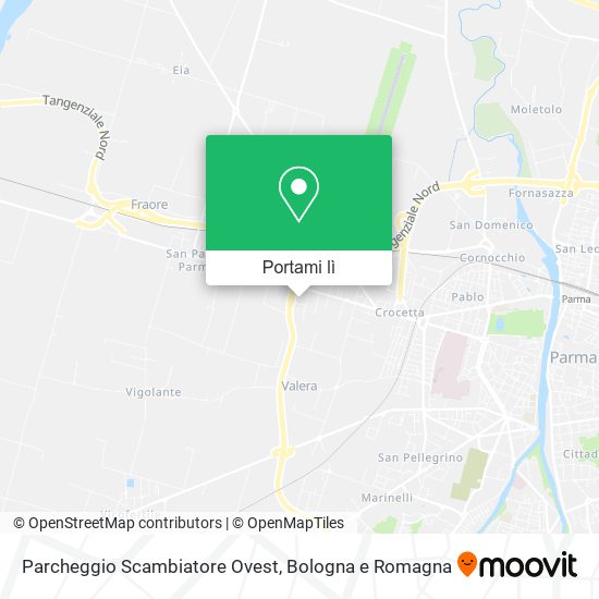 Mappa Parcheggio Scambiatore Ovest