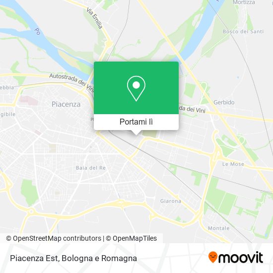 Mappa Piacenza Est
