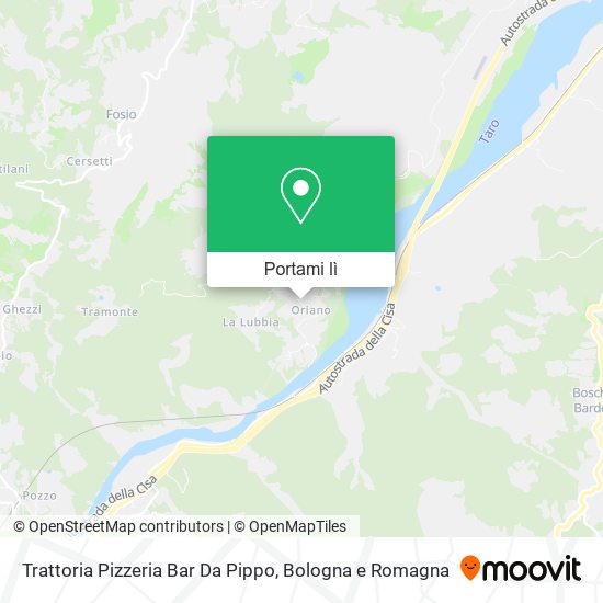 Mappa Trattoria Pizzeria Bar Da Pippo