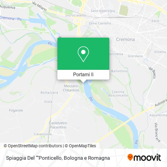 Mappa Spiaggia Del ""Ponticello