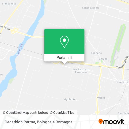 Mappa Decathlon Parma