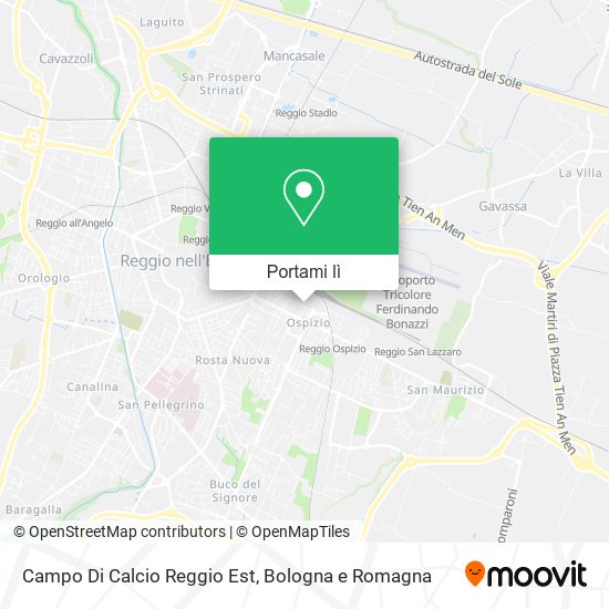 Mappa Campo Di Calcio Reggio Est