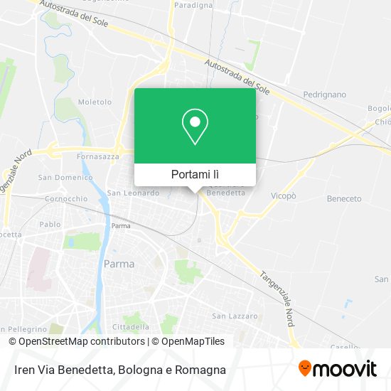 Mappa Iren Via Benedetta