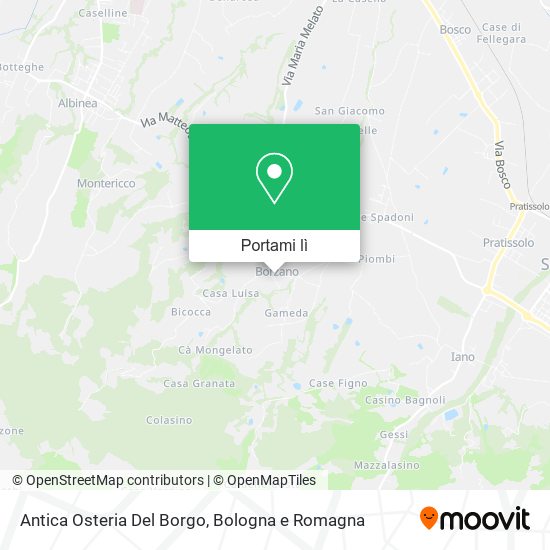 Mappa Antica Osteria Del Borgo