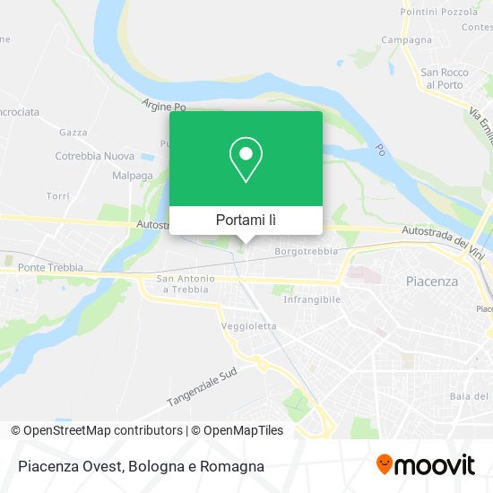 Mappa Piacenza Ovest
