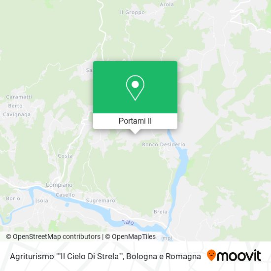 Mappa Agriturismo ""Il Cielo Di Strela""