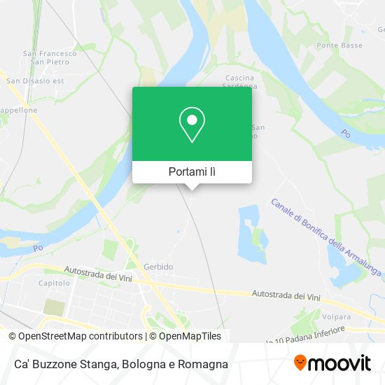 Mappa Ca' Buzzone Stanga