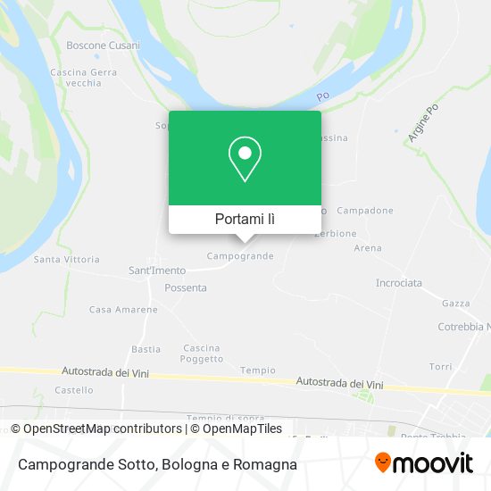 Mappa Campogrande Sotto