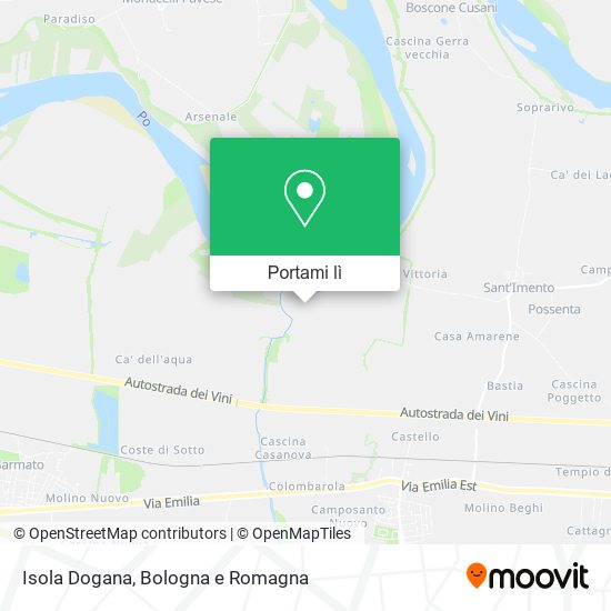 Mappa Isola Dogana