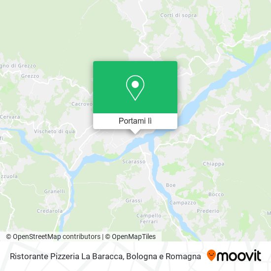 Mappa Ristorante Pizzeria La Baracca