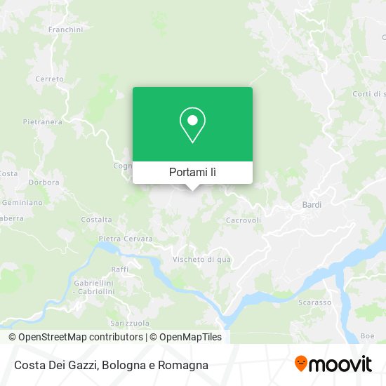 Mappa Costa Dei Gazzi