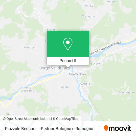 Mappa Piazzale Beccarelli-Pedrini