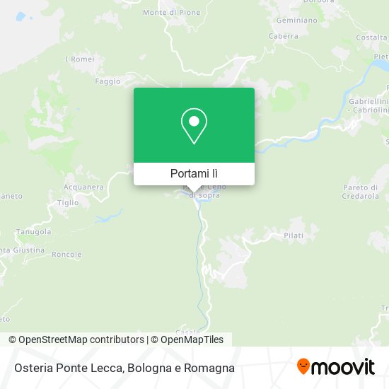 Mappa Osteria Ponte Lecca
