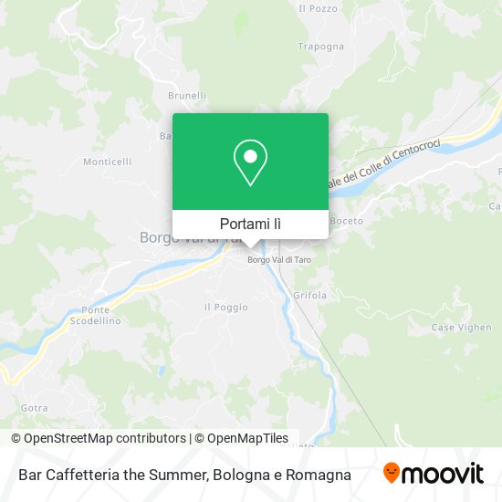 Mappa Bar Caffetteria the Summer