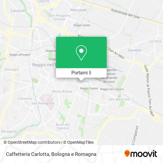 Mappa Caffetteria Carlotta