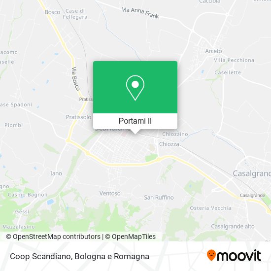 Mappa Coop Scandiano