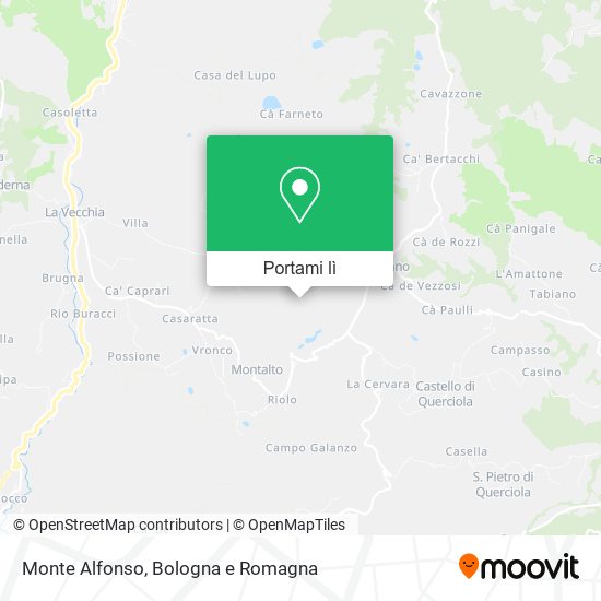 Mappa Monte Alfonso
