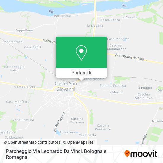 Mappa Parcheggio Via Leonardo Da Vinci