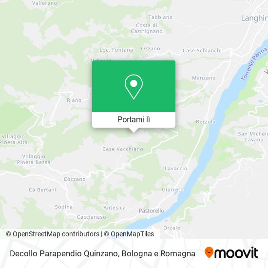 Mappa Decollo Parapendio Quinzano