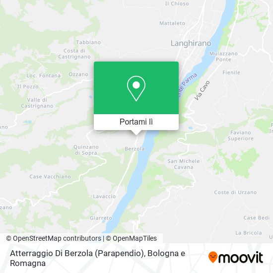 Mappa Atterraggio Di Berzola (Parapendio)