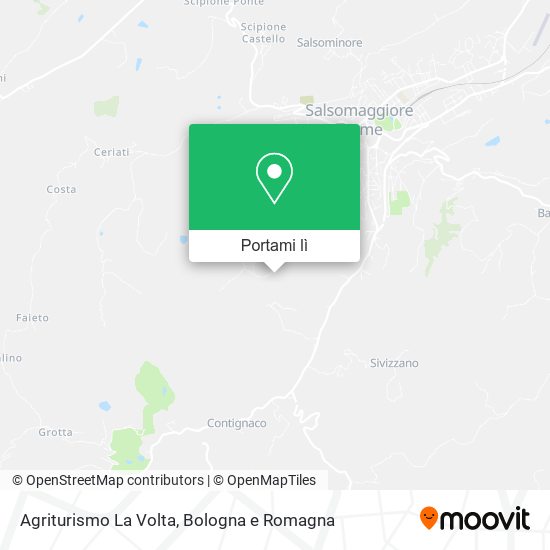 Mappa Agriturismo La Volta