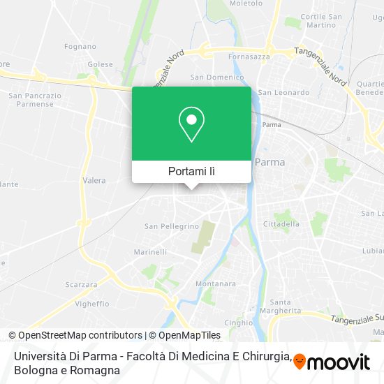 Mappa Università Di Parma - Facoltà Di Medicina E Chirurgia
