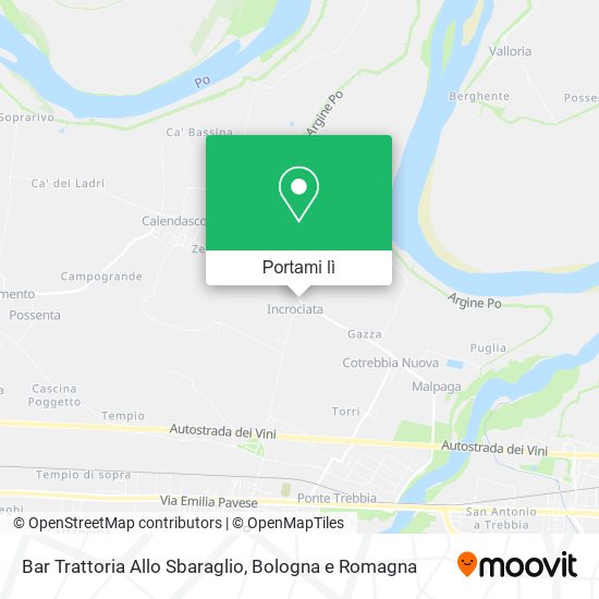 Mappa Bar Trattoria Allo Sbaraglio