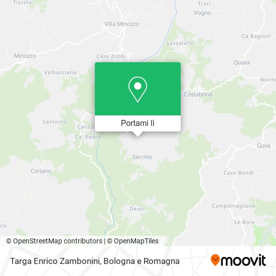 Mappa Targa Enrico Zambonini