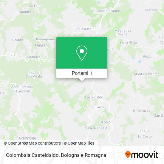 Mappa Colombaia Casteldaldo