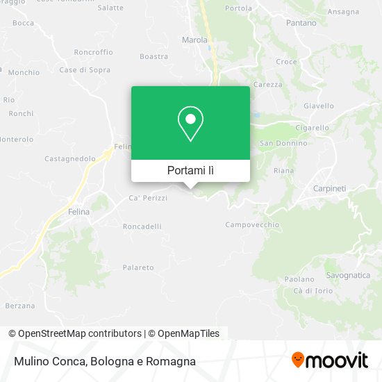 Mappa Mulino Conca