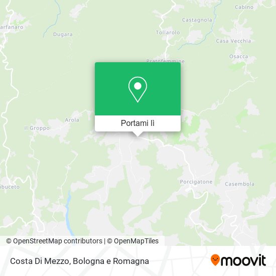 Mappa Costa Di Mezzo