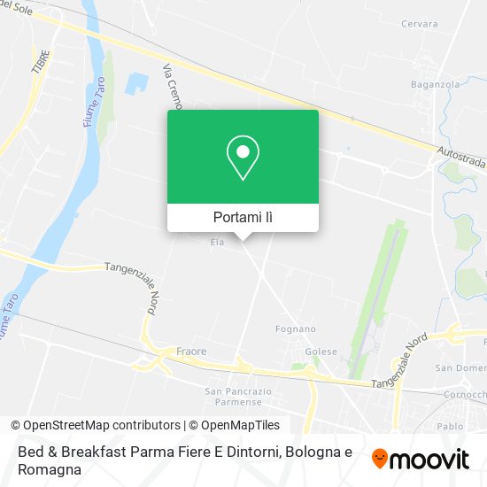 Mappa Bed & Breakfast Parma Fiere E Dintorni