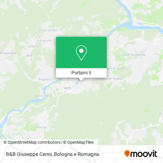 Mappa B&B Giuseppe Cenni