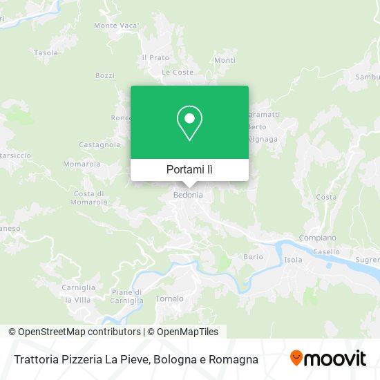Mappa Trattoria Pizzeria La Pieve