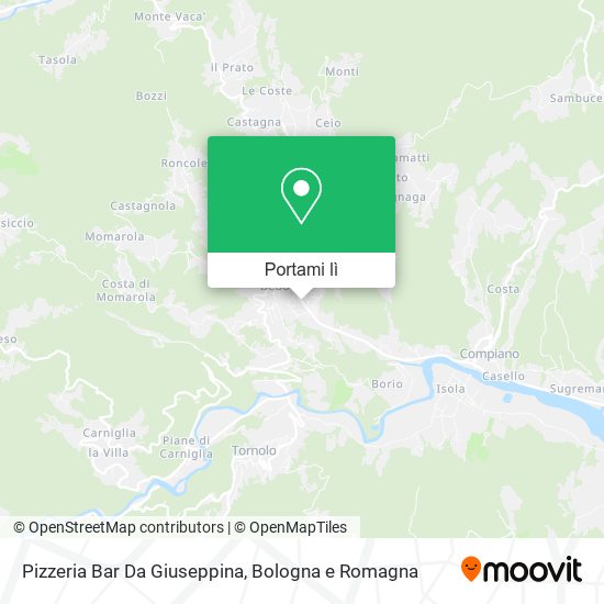 Mappa Pizzeria Bar Da Giuseppina