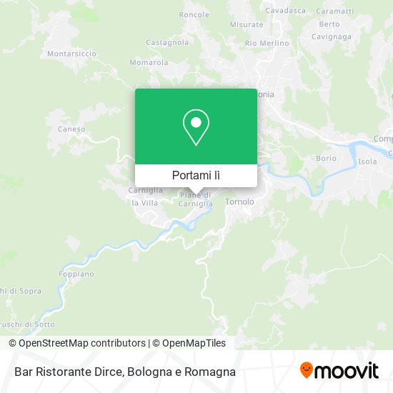 Mappa Bar Ristorante Dirce