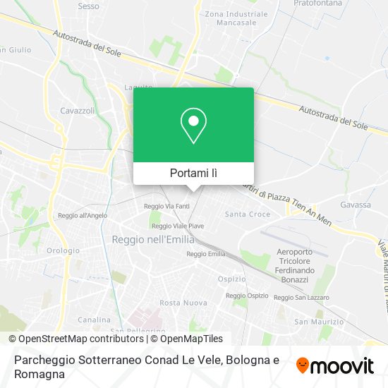 Mappa Parcheggio Sotterraneo Conad Le Vele