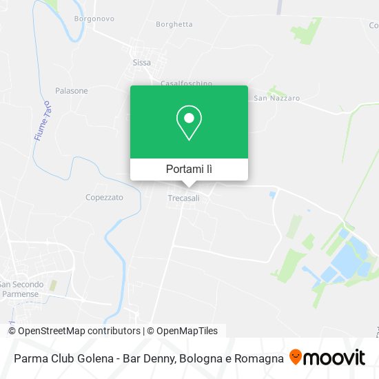 Mappa Parma Club Golena - Bar Denny
