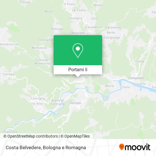 Mappa Costa Belvedere