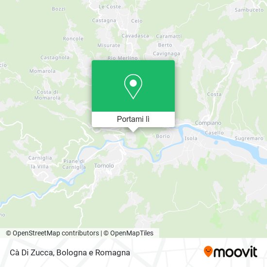 Mappa Cà Di Zucca