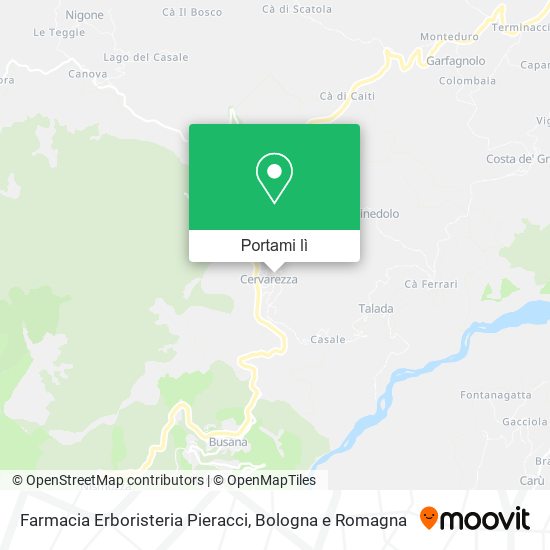 Mappa Farmacia Erboristeria Pieracci