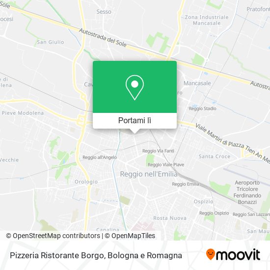 Mappa Pizzeria Ristorante Borgo