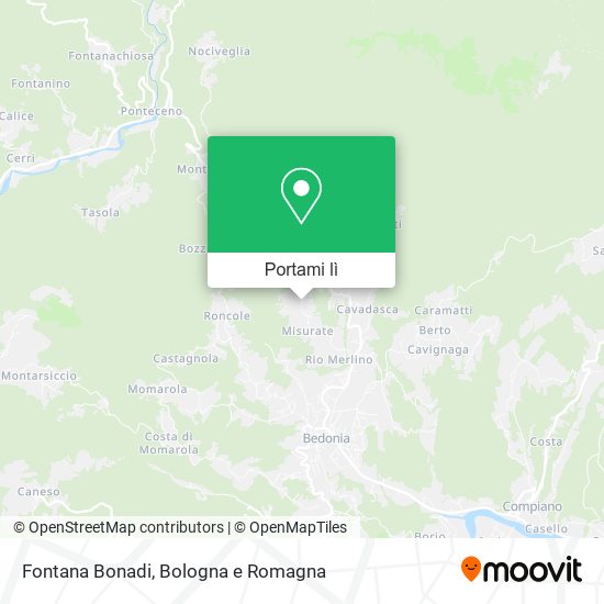 Mappa Fontana Bonadi
