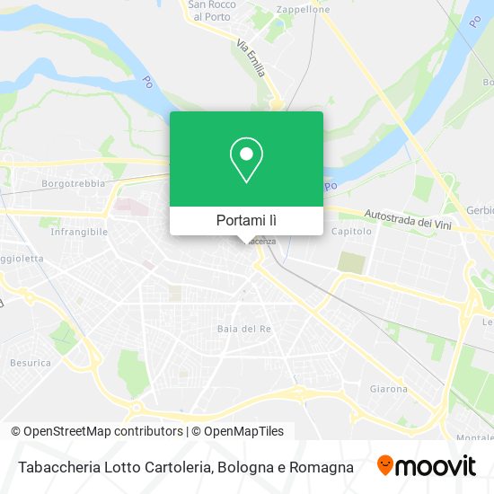 Mappa Tabaccheria Lotto Cartoleria