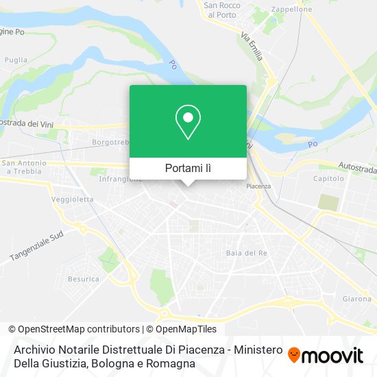 Mappa Archivio Notarile Distrettuale Di Piacenza - Ministero Della Giustizia