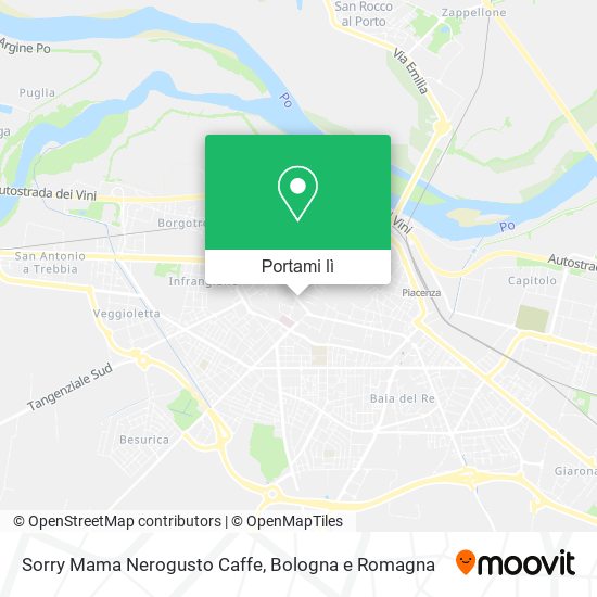 Mappa Sorry Mama Nerogusto Caffe