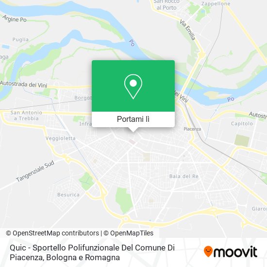 Mappa Quic - Sportello Polifunzionale Del Comune Di Piacenza