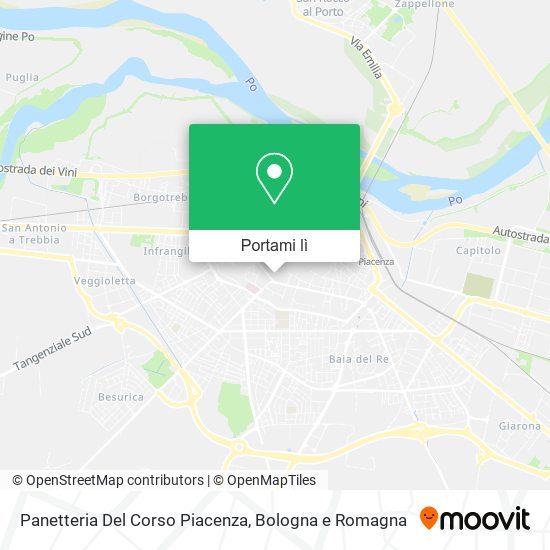Mappa Panetteria Del Corso Piacenza