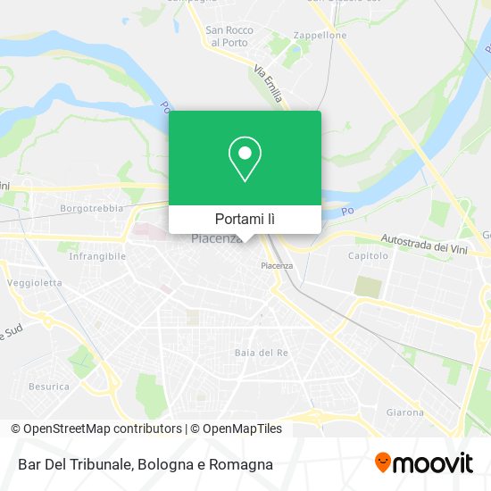 Mappa Bar Del Tribunale